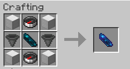 Minecraft crafting grid recipe for the LeafBound Magnetism relic