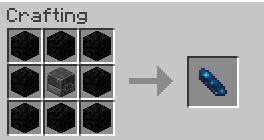 Minecraft crafting grid recipe for the LeafBound Smelting relic
